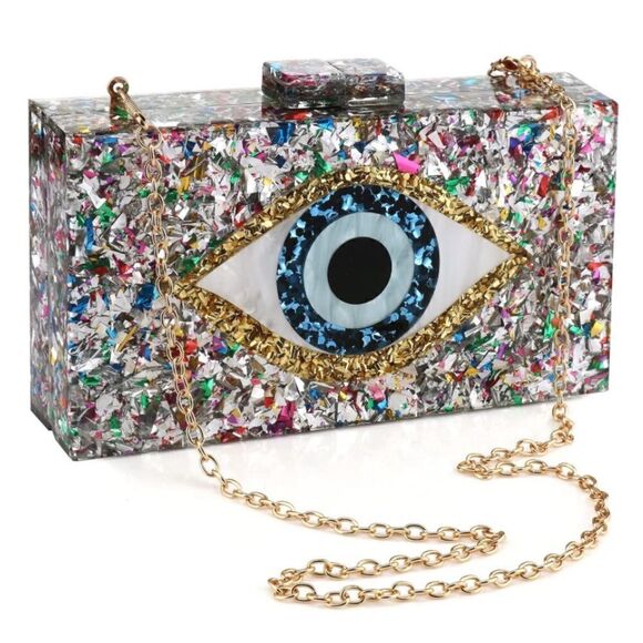 Eye Galaxy Acrylic Purse  - Picture 1 of 5
